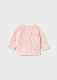 Mayoral Baby Pink Knitted Cardigan