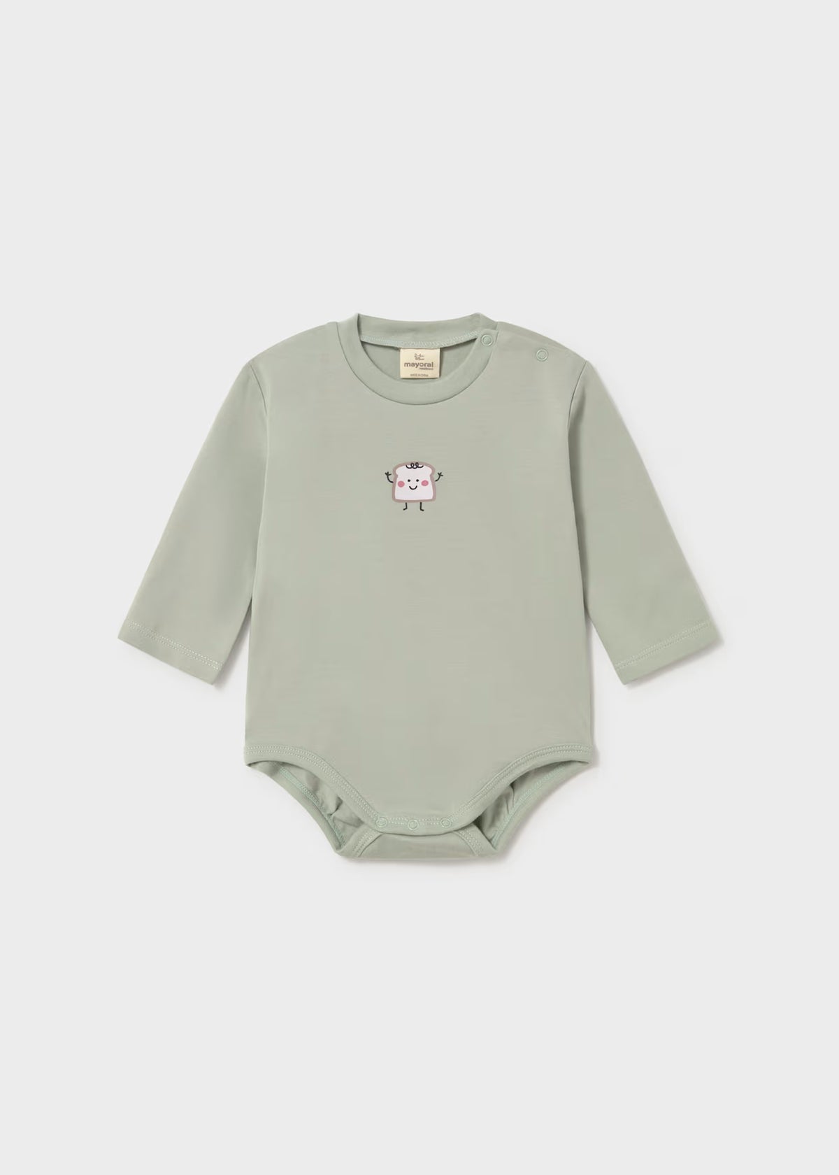 Mayoral Mint Long Sleeve Bodysuits