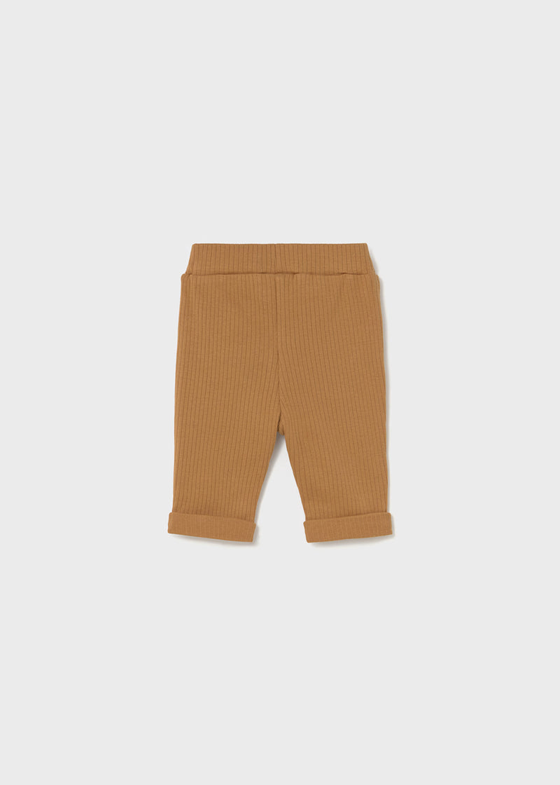 Mayoral Ribbed Trousers Beige