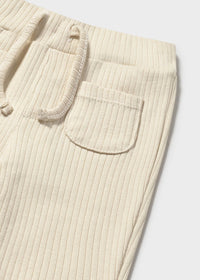 Mayoral Ribbed Trousers Cream