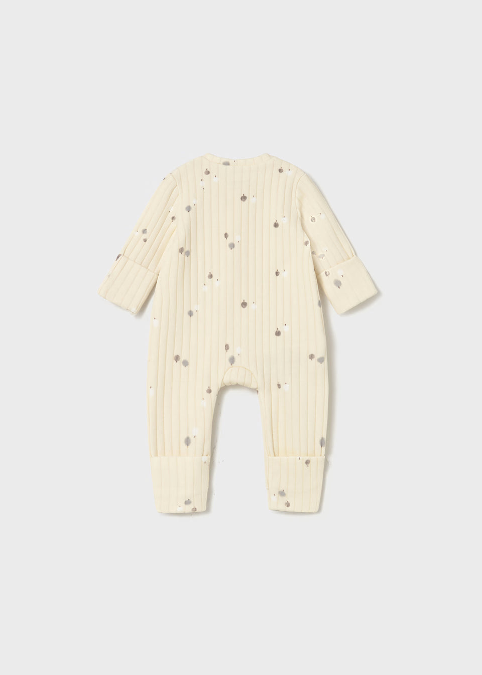 Mayoral Beige Unisex Zipped Romper