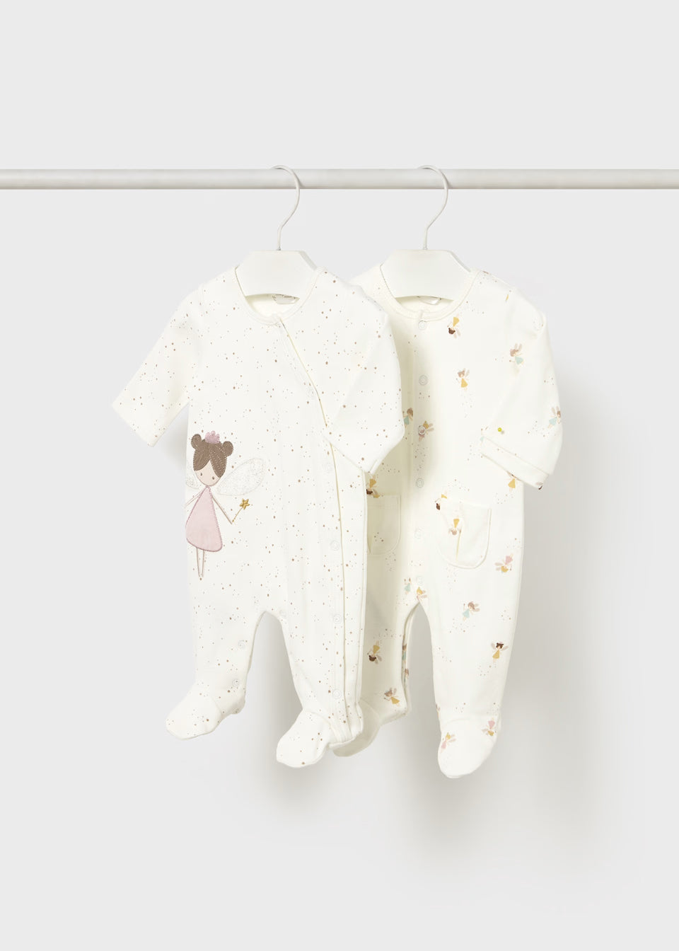 Mayoral Fairy Pink/Cream Sleepsuits