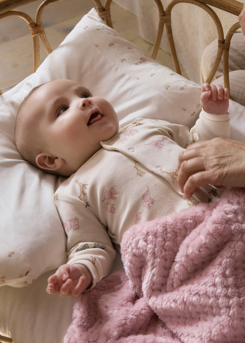 Mayoral Pink/Cream Safari Sleepsuits