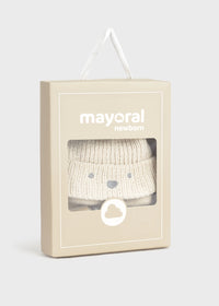 Mayoral Hat and Socks Set Cream
