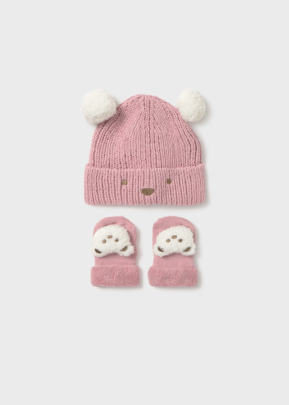 Mayoral Hat and Socks Set Pink