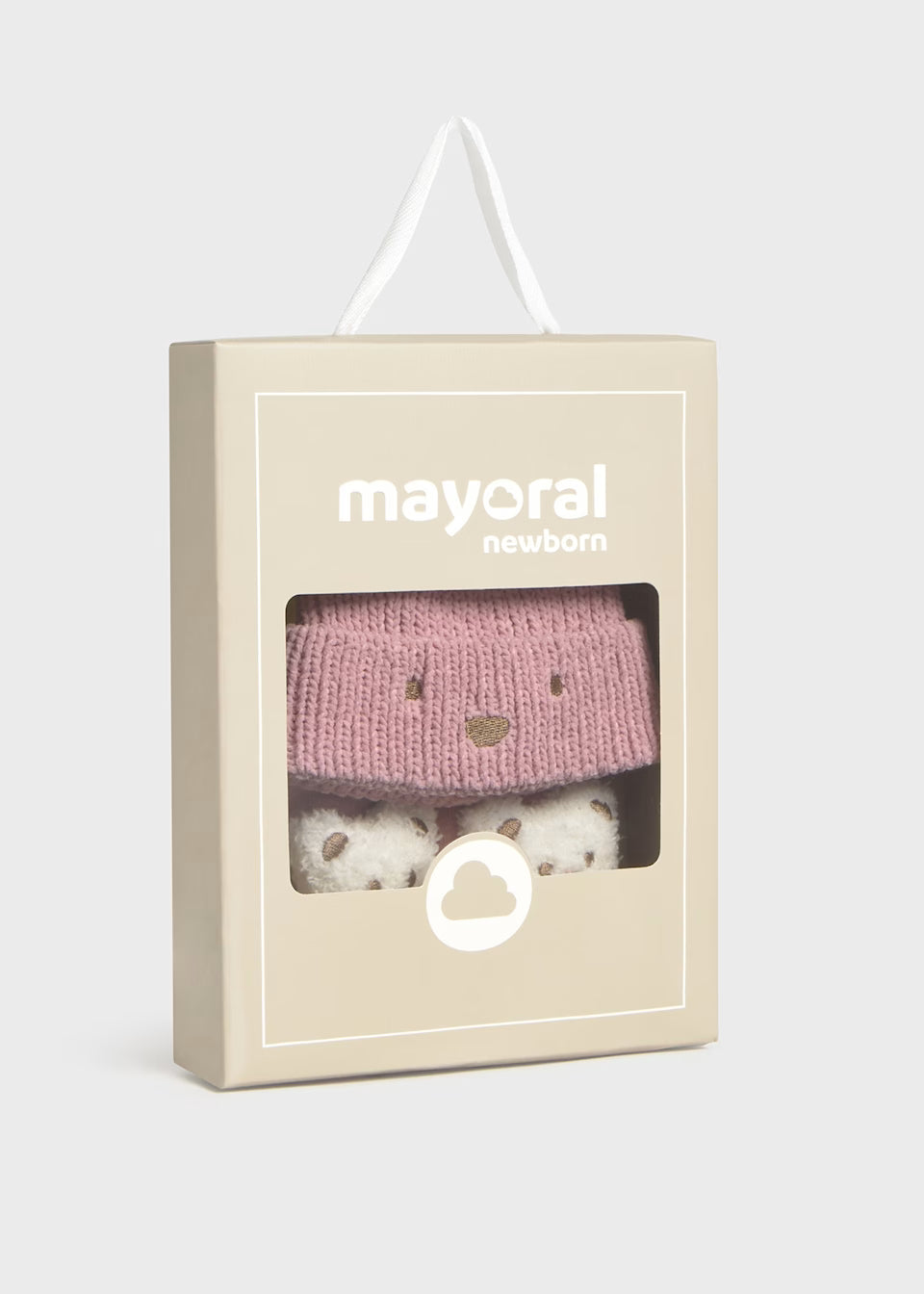 Mayoral Hat and Socks Set Pink