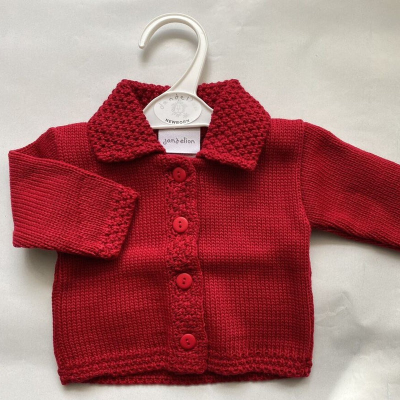 Red Baby Knitted Cardigan