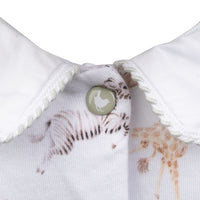 Little Savannah Animal Patterned Babygrow