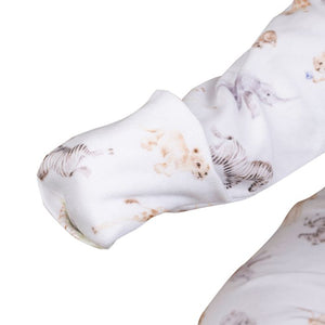 Little Savannah Animal Patterned Babygrow