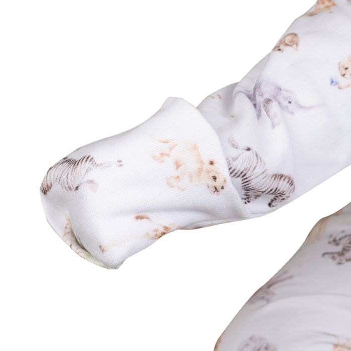 Little Savannah Animal Patterned Babygrow