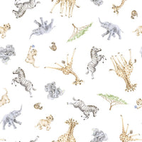 Little Savannah Animal Patterned Babygrow