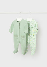 Mayoral Mint Sleepsuits