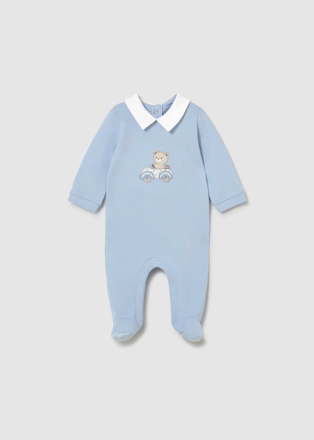 Mayoral Blue/White Bear Sleepsuits