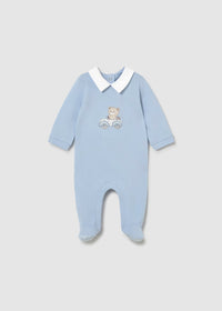 Mayoral Blue/White Bear Sleepsuits