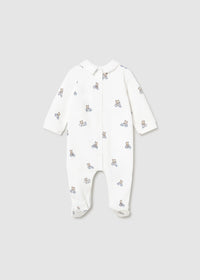 Mayoral Blue/White Bear Sleepsuits