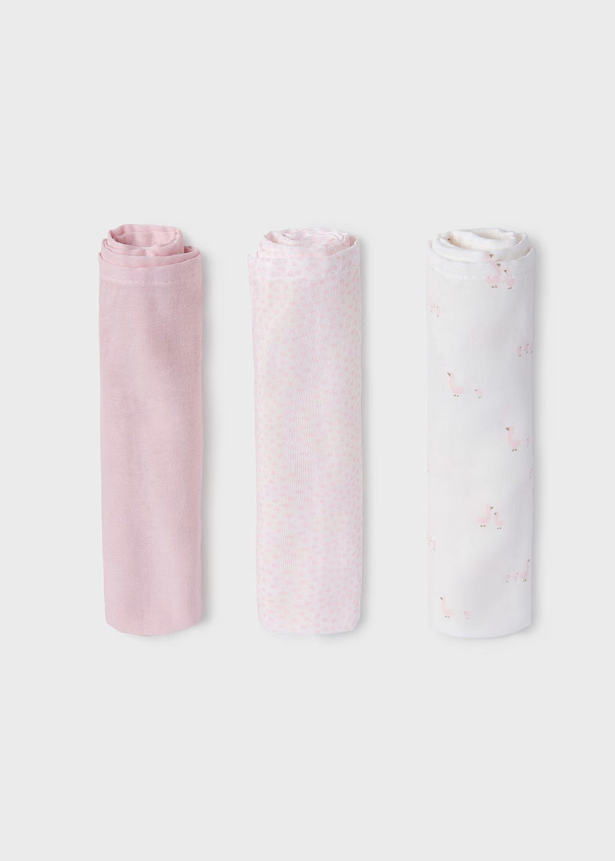 Mayoral 3 pack Muslins Pink Swan