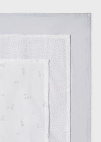 Mayoral 3 pack Muslins Grey Swan