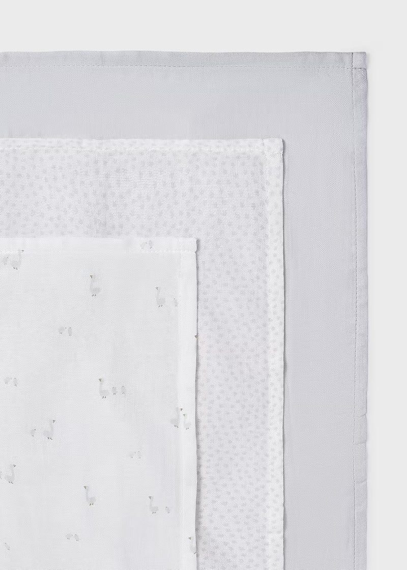 Mayoral 3 pack Muslins Grey Swan