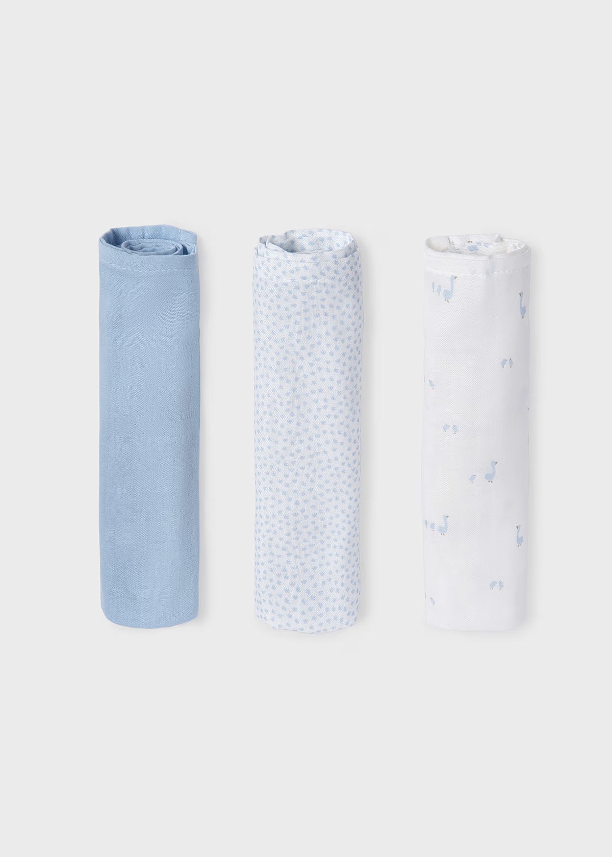 Mayoral 3 pack Muslins Blue Swan