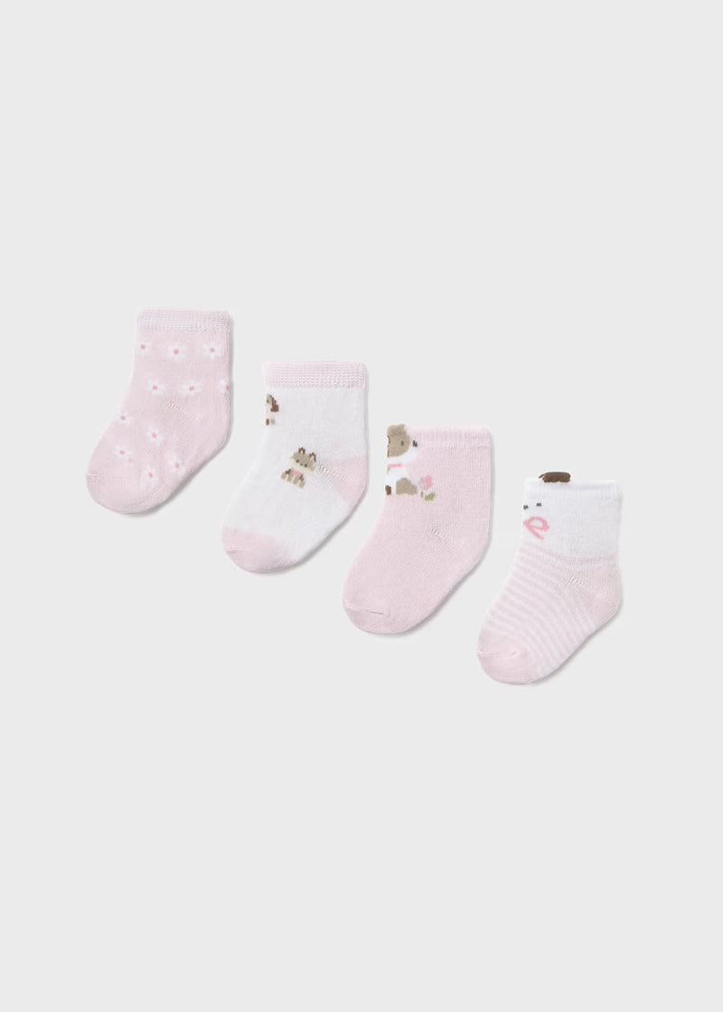 Mayoral Pink Dog Socks