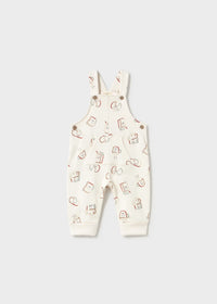 Mayoral Croissant All Over Print Dungarees