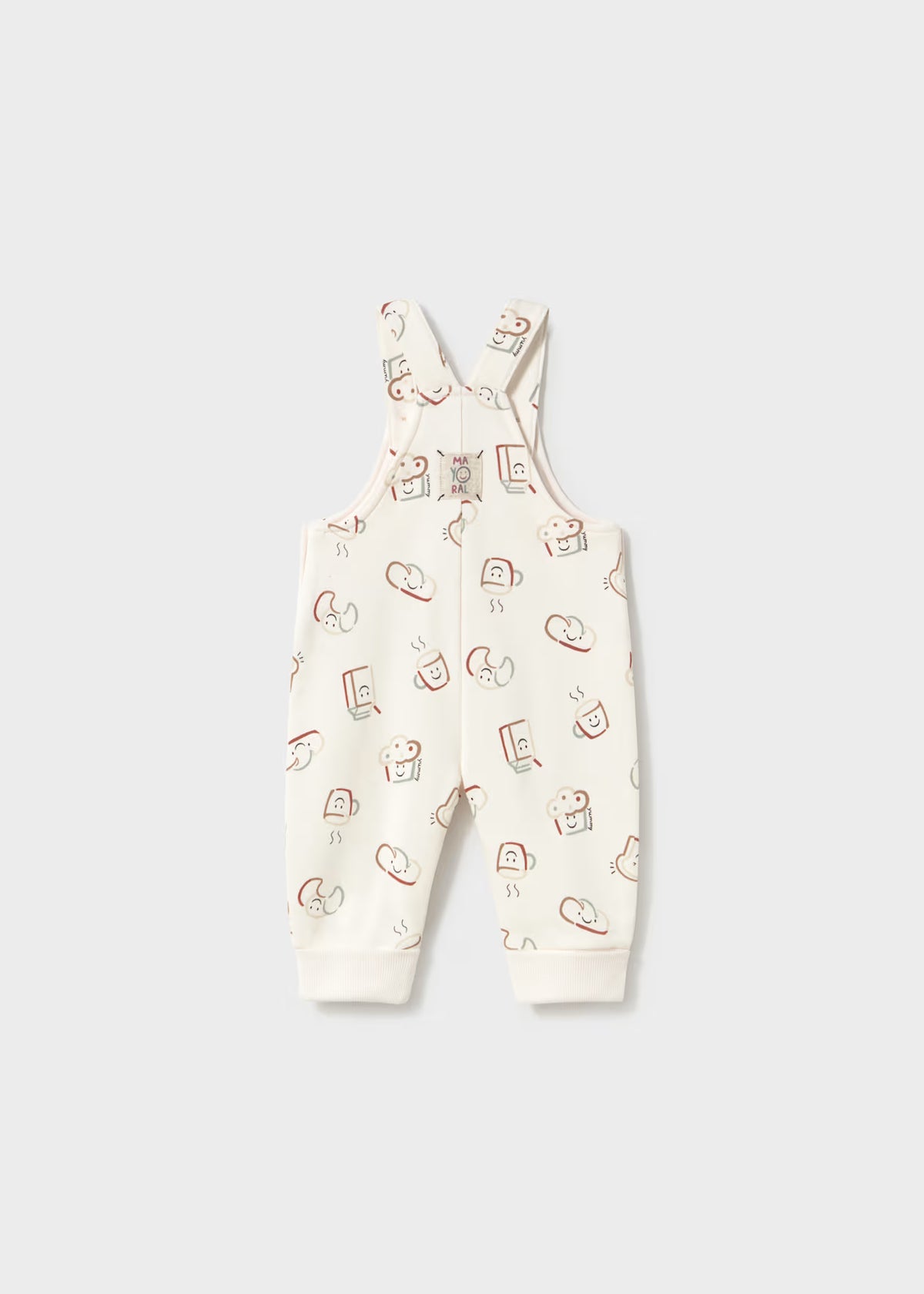 Mayoral Croissant All Over Print Dungarees