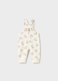 Mayoral Croissant All Over Print Dungarees