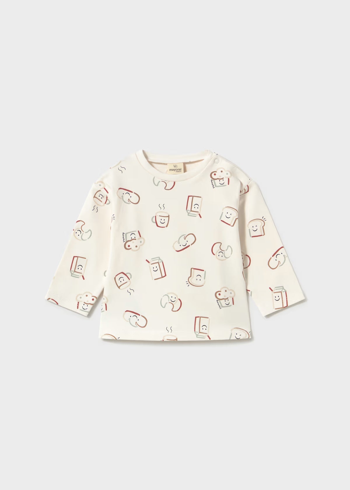 Mayoral Cream Croissant All Over Print T-Shirt