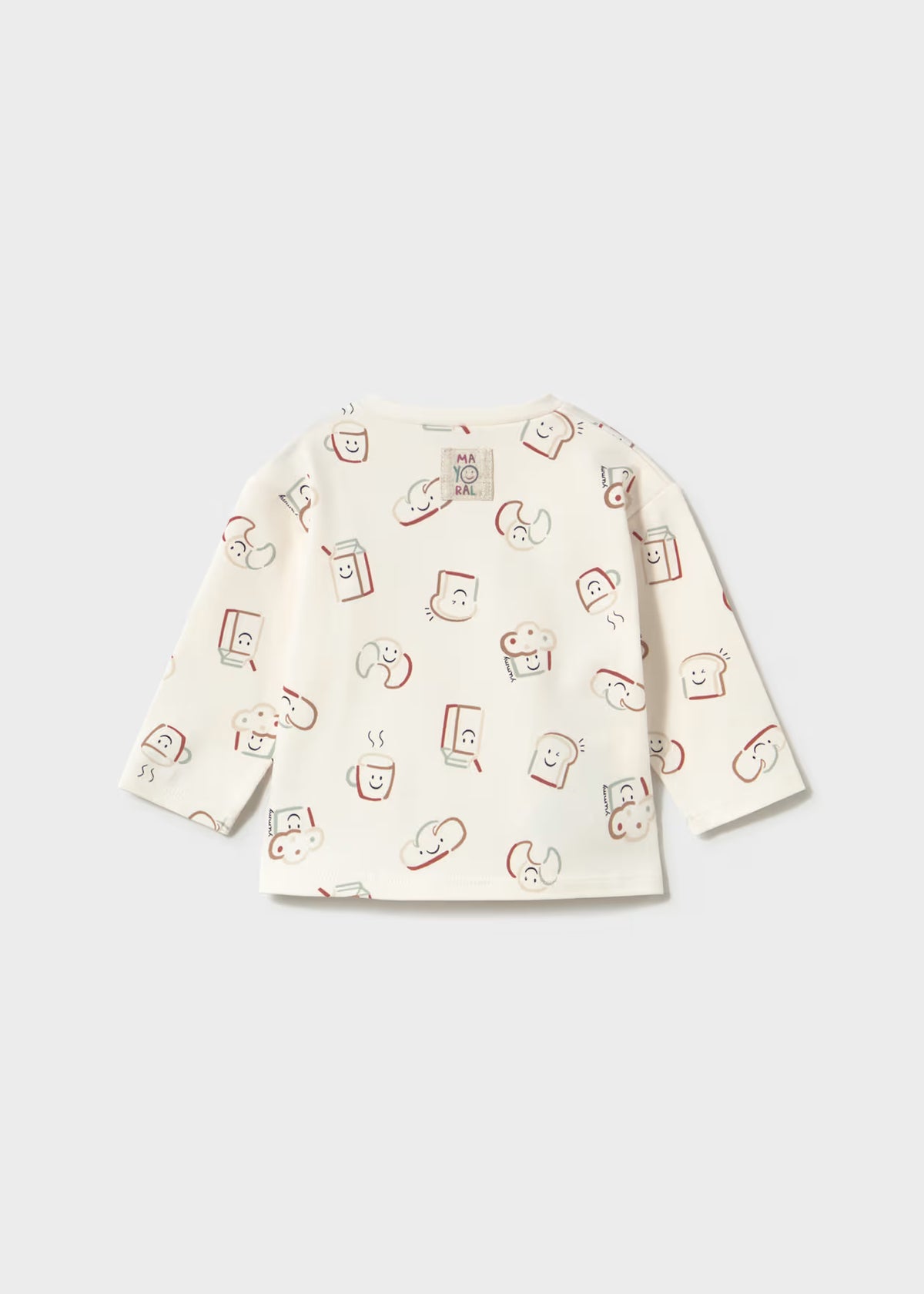 Mayoral Cream Croissant All Over Print T-Shirt