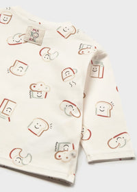 Mayoral Cream Croissant All Over Print T-Shirt