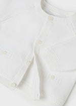 Mayoral White Knitted Cardigan