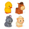 Four Farm Animals bath toys