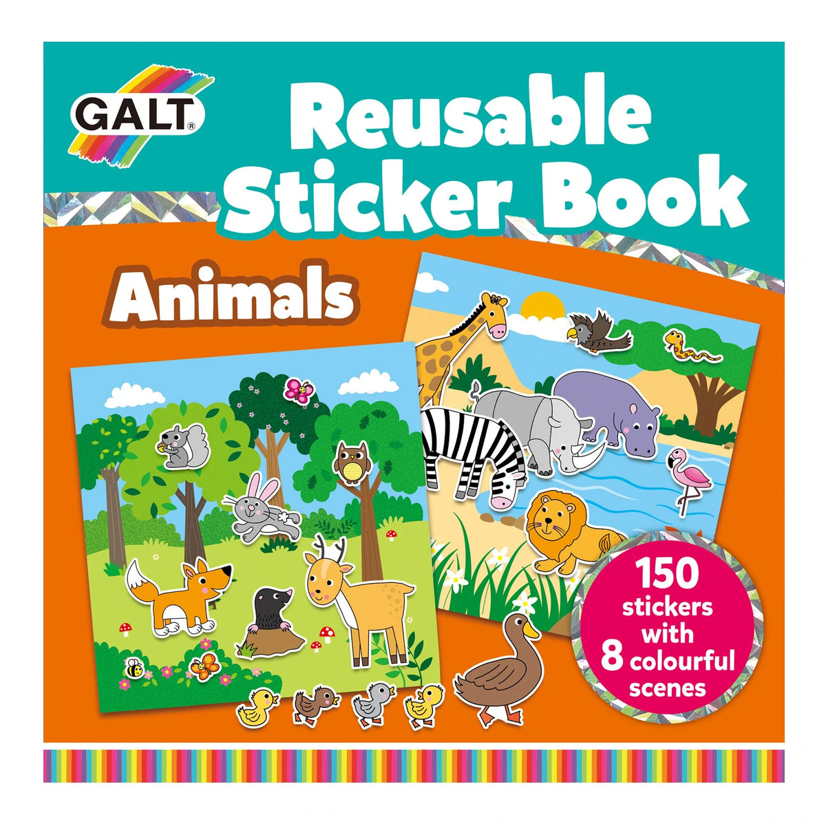 Reusable Sticker Book Animals