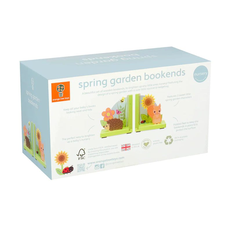 Orange Bookends Spring Garden