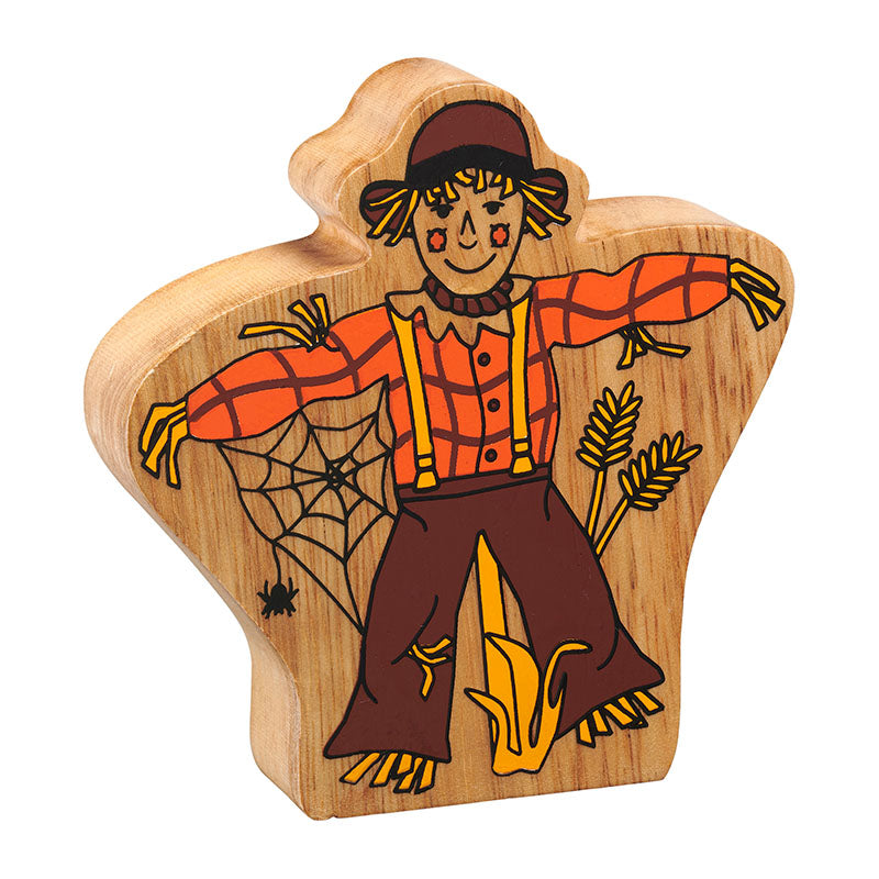 Natural Orange and Brown Scarecrow
