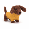 Sausage Dog Yellow Sweater