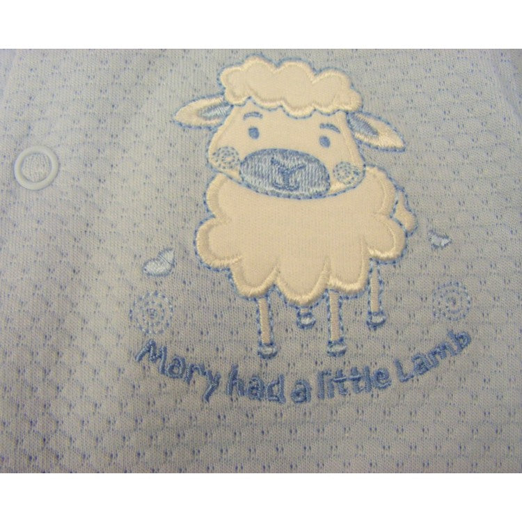 Little Chick Premature Baby Mary Little Lamb Sleepsuit and Hat