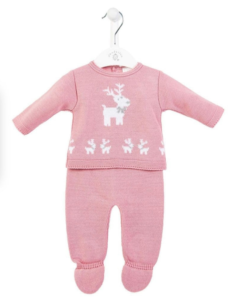 Dusky Pink Reindeer Outfit