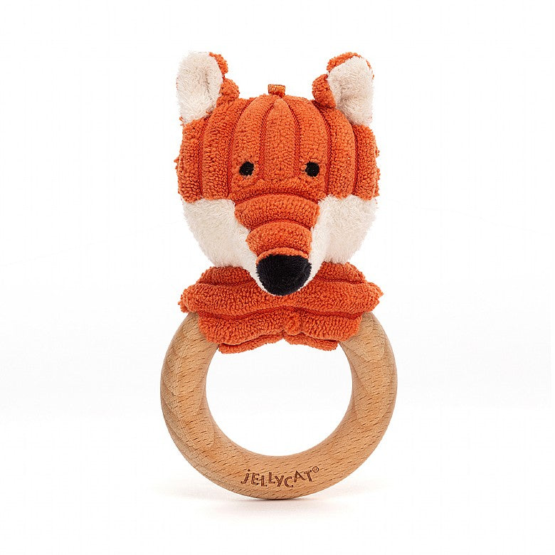 Cordy Roy Baby Fox Wooden Ring Toy